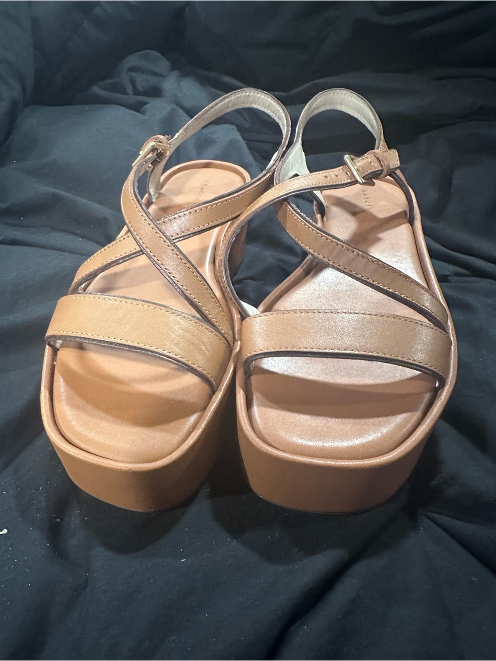Sanctuary Tan Platform Strappy Sandals